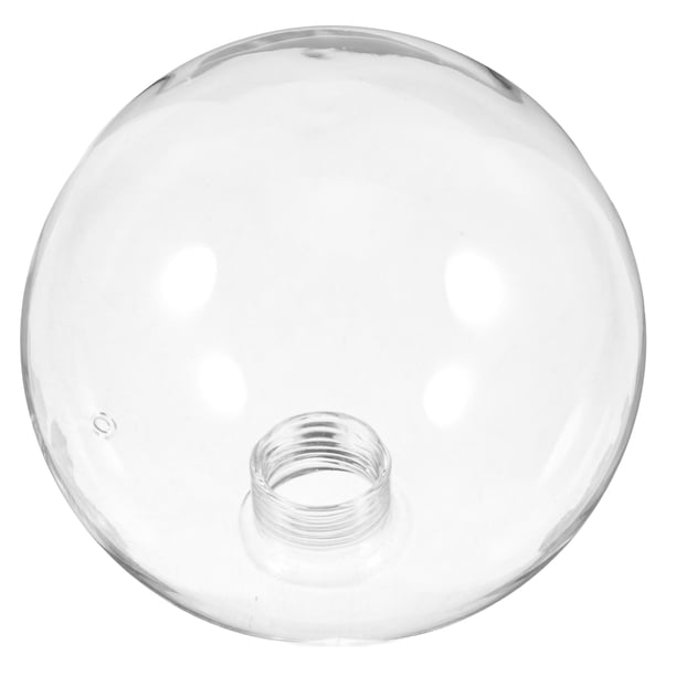 ColoMX 2 piezas de lámpara colgante de cristal de repuesto, globo redondo transparente G9, accesorios de iluminación, globo de luz de cristal decorativo, pantalla de luz colgante