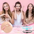 thumbnail image 5 of Austok 36 Pack Coquette Bow Braid String Bracelet Present Bulk Cheerleader Adjustable String Rope Braided Birthday Party Favor for Cheer Dance Team Friend Present, 5 of 9