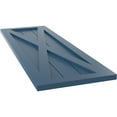 thumbnail image 6 of Ekena Millwork 12"W x 62"H True Fit PVC Single X-Board Farmhouse Fixed Mount Shutters, Sojourn Blue (Per Pair - Hardware Not Included), 6 of 9