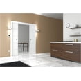 thumbnail image 5 of Double Pocket Sliding White Doors 64x80 with Strips, 5 of 5