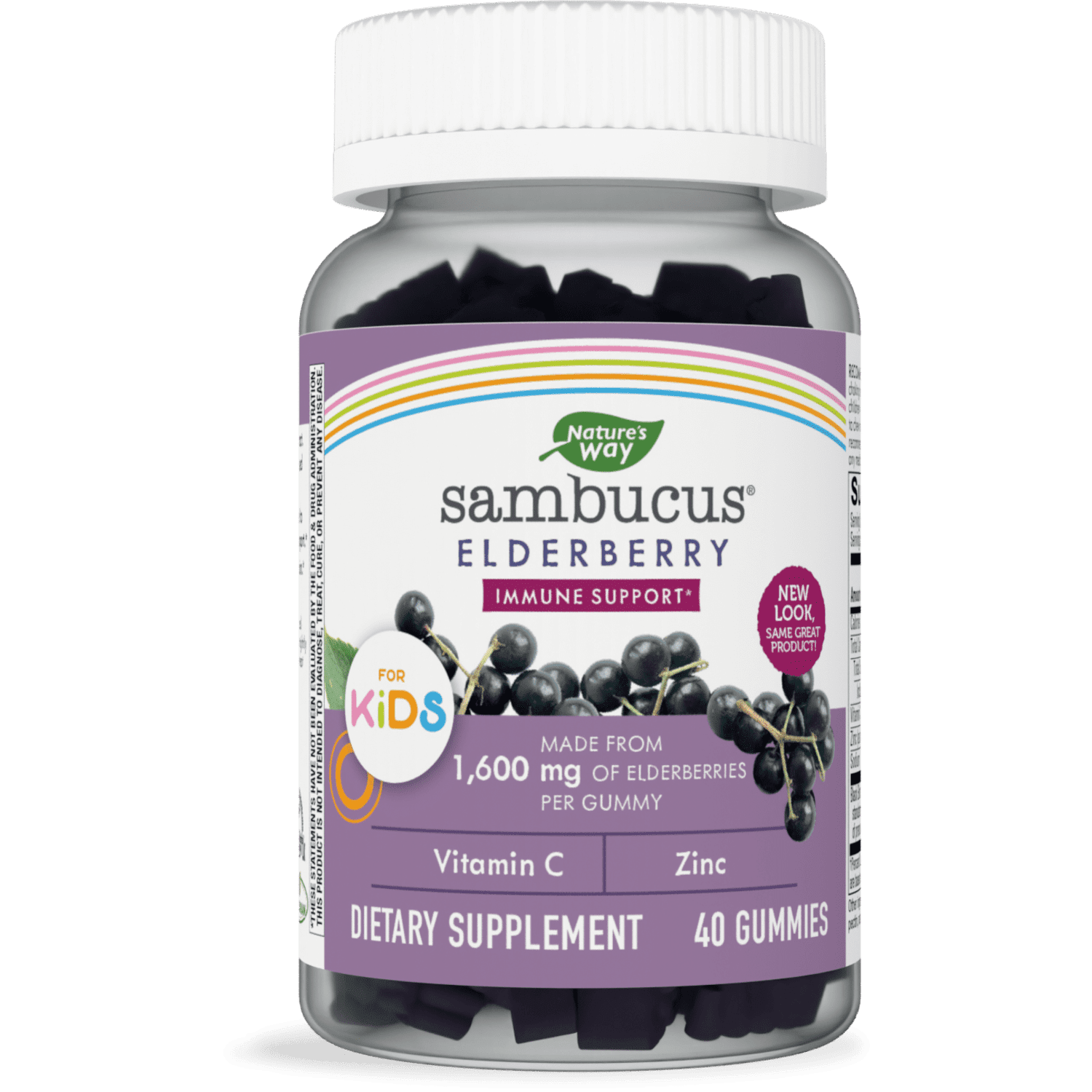 Sambucus Elderberry Immune Support Gummies for Kids, Elderberry Gummies, 40 Count