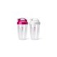 thumbnail image 1 of Set de vasos nutribullet® para llevar de 700 ml con tapa abatible, color rosa y blanco, 1 of 8