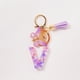 thumbnail image 3 of Initial Letter Keychains For Women Tassel Purple Cute Car Keychain For Wallet Backpack Bag, 3 of 4