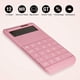thumbnail image 3 of Calculadora estándar básica Calculadora de escritorio de 12 dígitos con pantalla LCD grande rosa ER, 3 of 5
