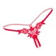 thumbnail image 4 of de encaje huecas para mujer que abren tangas con de cuerdas ropa interior - rojo Un tamaño BLESIY Bragas sin entrepierna para mujer, 4 of 7