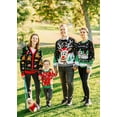 thumbnail image 3 of Socal Look Women's Ugly Christmas Sweater, Long Sleeve V-Neck Acrylic Holiday Cardigan, L, 3 of 10