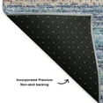 thumbnail image 3 of Addison Rugs Mayfield Washable Transitional Stripes Sky Rectangle Rug, 5' x 7'6", 3 of 6