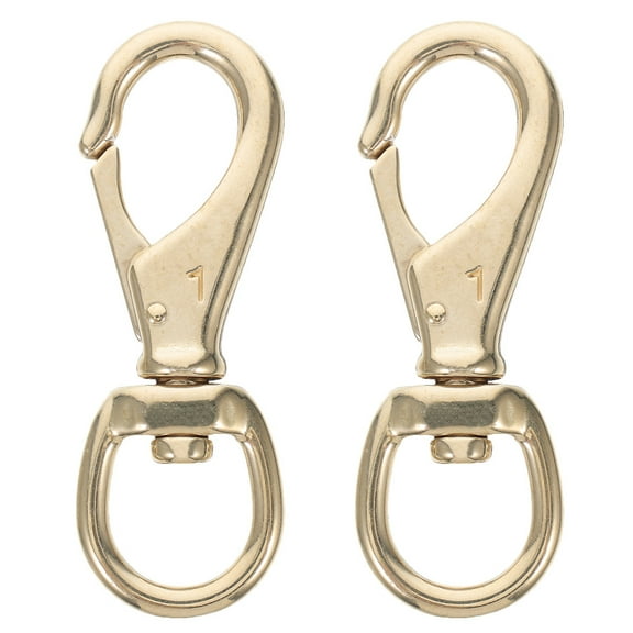 GETAJGHSD Brass Keychains Swivel Snap Hooks Clips Golden 2Pack
