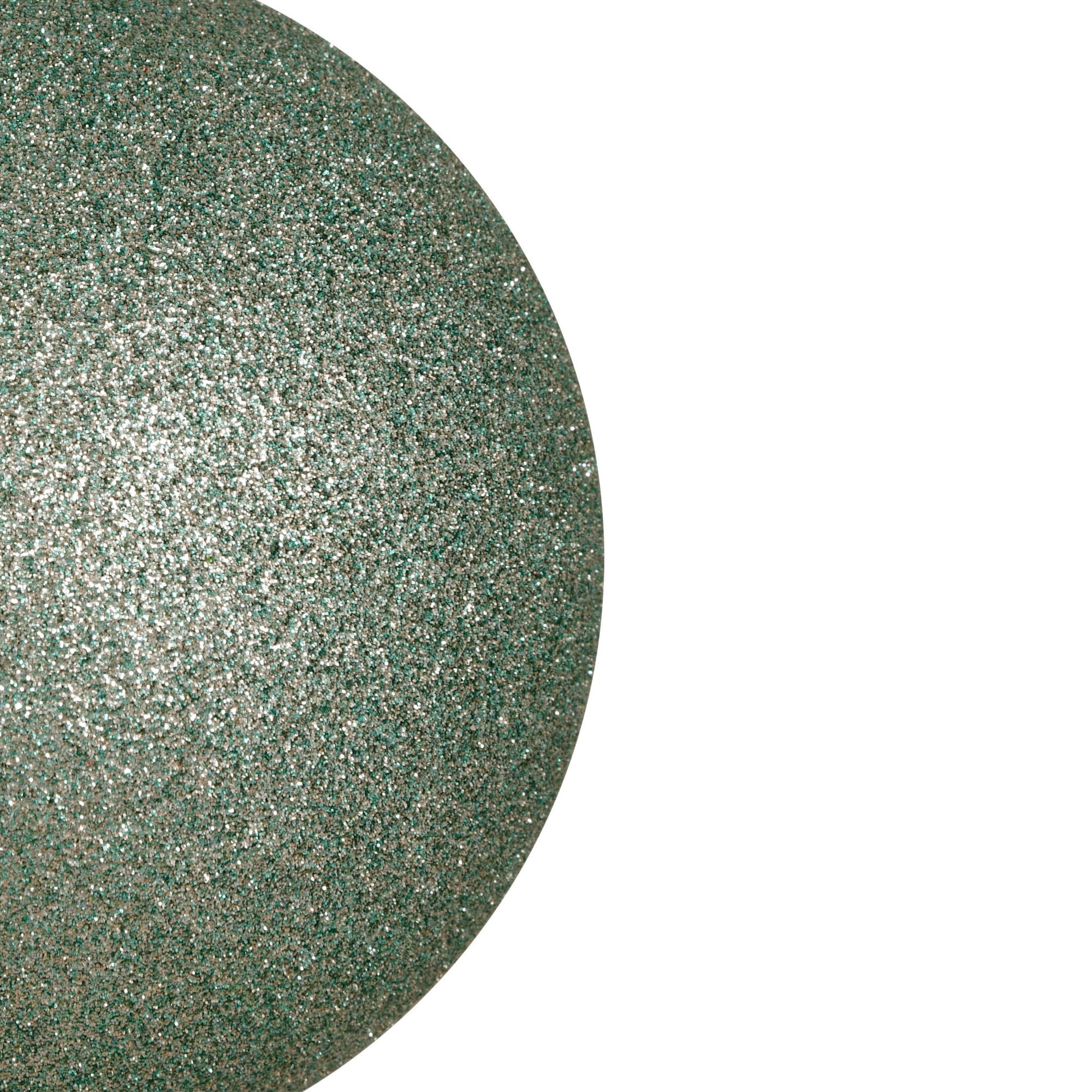 Vickerman 6" Frosty Mint Glitter Ball Ornament, 4 per Bag