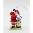 thumbnail image 4 of African American Golfing Santa Ornament Ceramic 4in Holiday Decor Her, 4 of 5