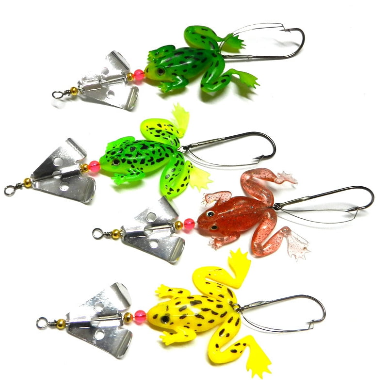 1/5pcs Lunker Frog Series Lures Bionic Bass Pike Musky Baits Fishing Tackle New