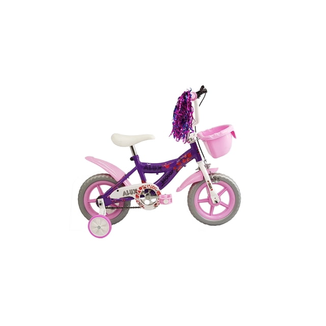 Bicicleta Infantil Para Niña Rodada 12 Ruedas Entrenadoras Morado BLACK PANTHER ALUX$URBANA