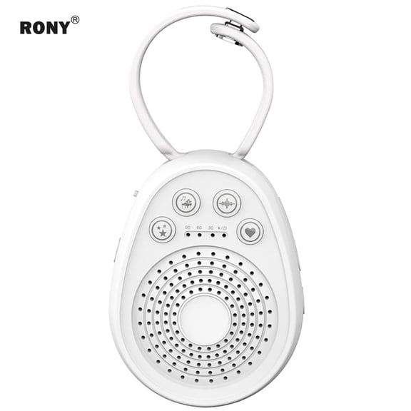 RONY White Noise Sound Machine with 20 Soothing Sound - Portable Sound Machine Sound Therapy with 3 Timers Portable Lanyard for Home Travel Office