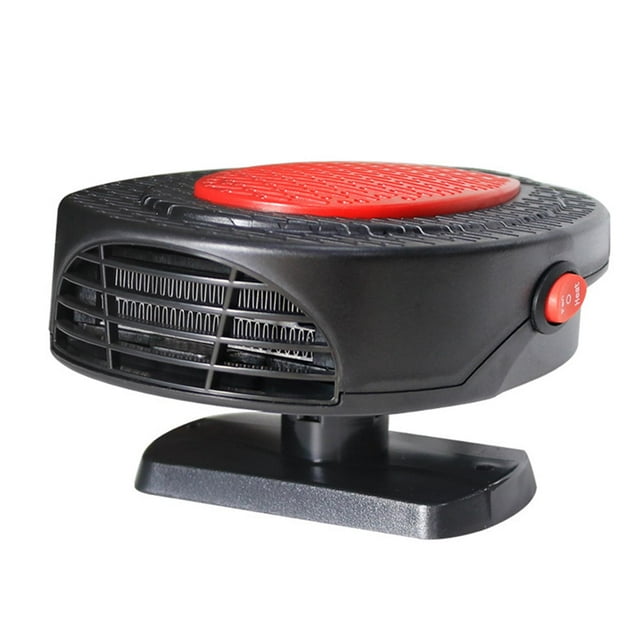Almencla Car Heater 150W Adjustable Truck Trailer SUV Demister Cigarette Lighter Plug 12V Red