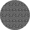 thumbnail image 1 of Ahgly Company Indoor Round Patterned Gunmetal Gray Area Rugs, 4' Round, 1 of 6