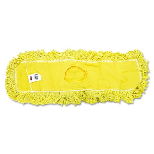 Trapper Commercial Dust Mop, Looped-End Launderable, 5" X 24", Yellow | Bundle of 2