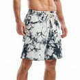 thumbnail image 5 of BOOMNY Shorts For Men Casual Tie Dye Printed Elastic Waist Drawstring Sports Shorts For Man Soft Loose Fit Summer Workout Shorts Comfy Mens Dailywear, 5 of 6