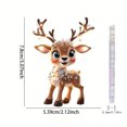 thumbnail image 3 of 9/6 Pcs Christmas Ornaments Cute Reindeer Xmas Tree Decorations Acrylic Winter Hanging Ornaments Cute Cartoon Deer Ornaments for Holiday Christmas Tree Hanging Party DIY Decoration, 3 of 9