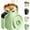 Green, variant on Automatic Stirring Coffee Cup with Temperature Display, Rechargeable Coffee Mug, 13.5oz Self-Stirring Mug with Lid, Stainless Steel Material Suitable for Coffee, Milk, and Other Beverages (Black)