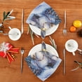 thumbnail image 4 of BZSMCE Satin Native Fab Cotton Dinner Napkin Christmas White Unicorns Reusable, 4 of 8