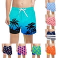 thumbnail image 7 of LRen Boys Swim Trunks with Compression Liner Boys Swim Suits Boxer Brief Drawstring Stretch Summer Beach Shorts, 7 of 7