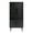 Black, variant on Prepac Milo Mid-Century Modern Bookcase with Inlet Shelves, Two Doors, and Brushed Brass-Finished Knobs, Cherry