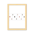 thumbnail image 1 of Patron de juego naipes fichas utensilios Cuadro de madera decorativa marco de casa A4, 1 of 3