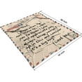 thumbnail image 4 of Flannel Throw to My Daughter Blankets from Mom Encourage and Love Breathable Air Mail Blanket Girl Letter Printed Warm Soft Couch Living Room Decor Gift 50"x60", 4 of 6