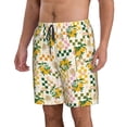 thumbnail image 2 of Goofa Hawaii Palms Printed Mens Swim Trunks Summer Quick Dry Short Beach Swimwear Bathing Suits-3X-Large, 2 of 9
