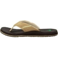 thumbnail image 3 of Men's Sanuk Fault Line Thong Sandal Tan/Brown Synthetic Nubuck 12 M, 3 of 6