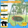 thumbnail image 5 of PRINIC A Frame Swing Stand Heavy Duty Sturdy Metal Frame Large Size with Ground Anchored All Weather Usage for Backyard, 71" Height Holds Up to 550lbs (Swing NOT Included), 5 of 10