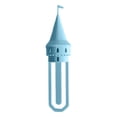 thumbnail image 2 of Castle Spire Bookmark, Acrylic Fan Accessory for Book Lovers, Decorative Page Marker, 2 of 7