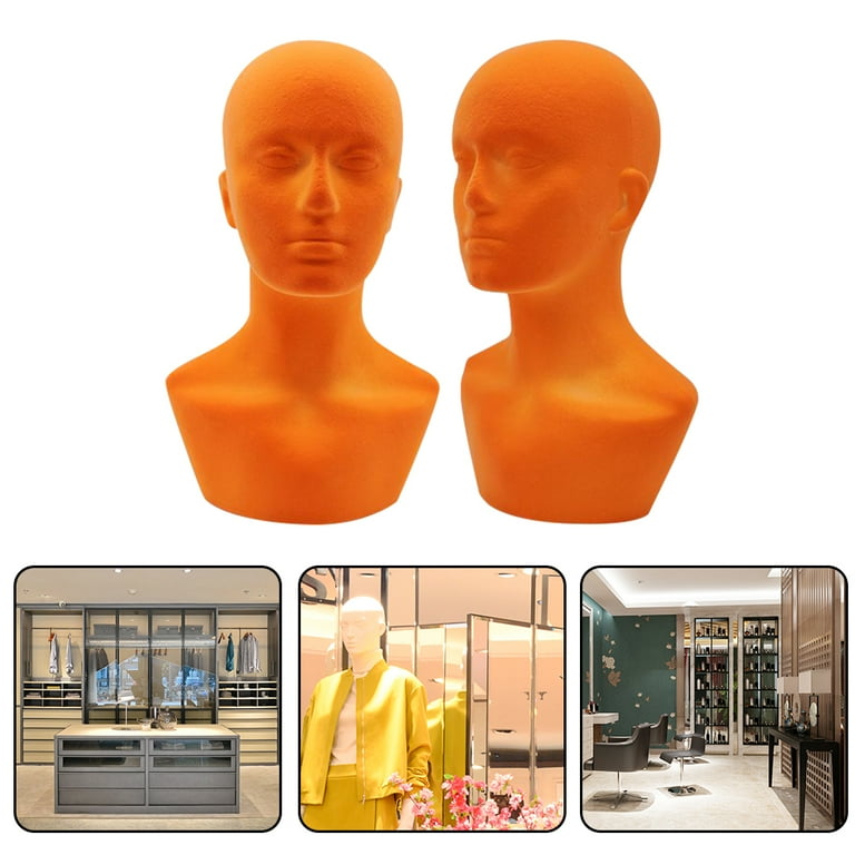 Female Mannequin Head Model Barber Shop Closet Wig Hat Displaying Holder  Stand White Polystyrene Styrofoam Foam Head Model Stand