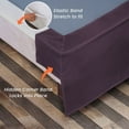 thumbnail image 3 of Dee's Collection Magic Bed Skirt 18 Inch Drop Length 100% Microfiber Fabric Pleated Split Corners (King-Plum), 3 of 6
