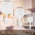 thumbnail image 4 of 3 Piece Plastic Nylon Mesh Strainer Funnel with Handle Dual Ears Fine Food Mesh Strainer Flour Sifter for Baking Kitchen Strainer Kefir Tea Sauce Past, 4 of 5