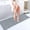 Grey, variant on Bamboo Bath Mat Bathroom Runner Long Large Rugs Floor Wood Shower Bathtub Waterproof Non Slip Accessories 16x48 Inch Easy to Clean, Natural Bamboo, 1 pc