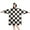 Black and White, variant on Yellow White Checkerboard Checkered Pattern Wearable Oversized Blanket,Wearable Blanket Hoodie for Adults,Cozy Hooded Blankets with Super Pockets,Super Warm Fuzzy Pullover for Women & Men