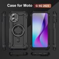 thumbnail image 2 of Dteck Magnetic Case for Motorola Moto G 5G 2023,Military-Grade Shockproof Silicone +PC Case Built-in Camera Stand Cover for Moto G 5G 2023,Black, 2 of 8
