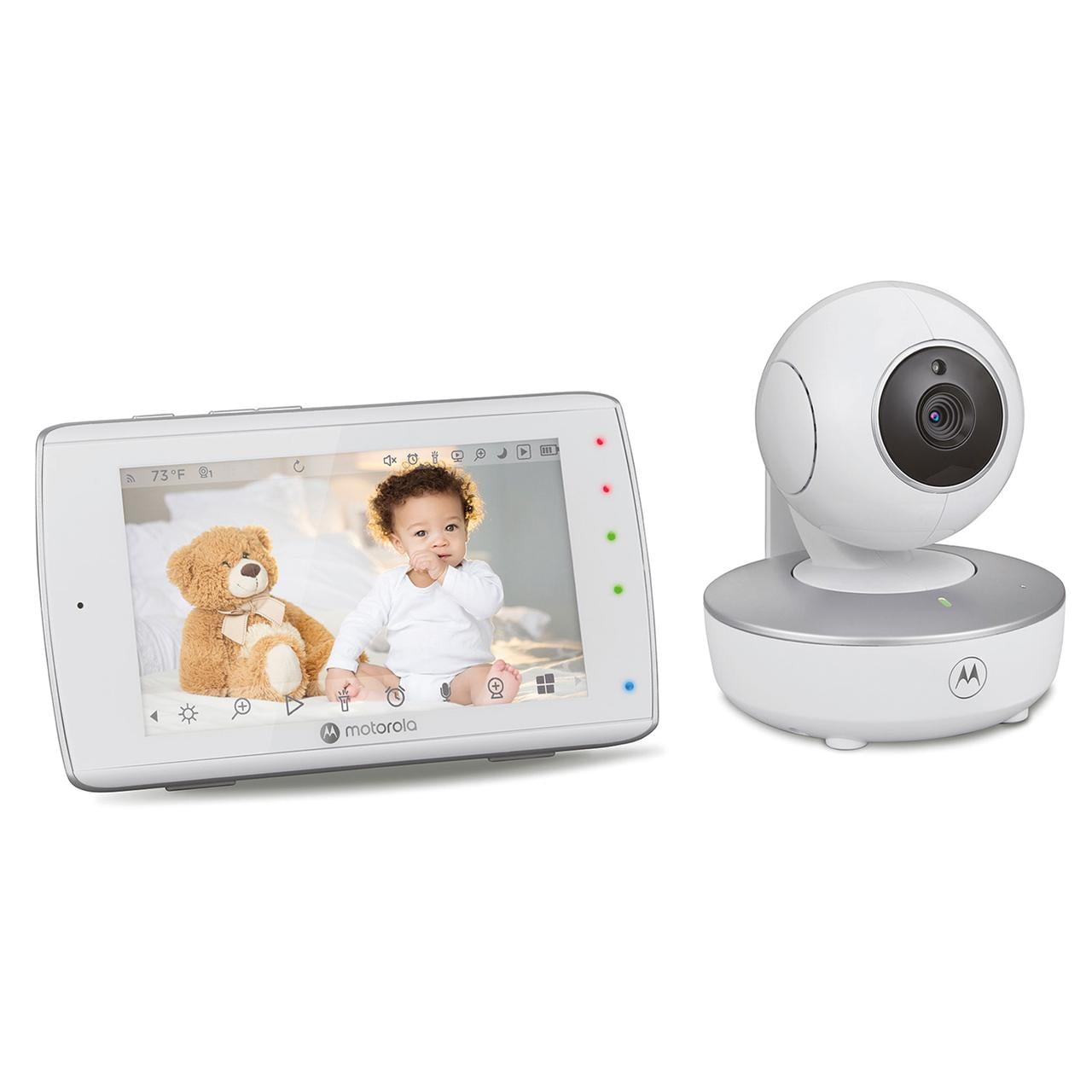Motorola VM36XL-2 | 5" HD Video Baby Monitor with Motorized Pan, Tilt & Zoom Dual Cameras | 1000ft Range 2.4 GHz Wireless