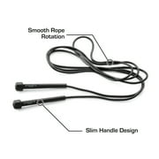Athletic Works Speed Jump Rope with Light Weight Handles, 9 Length, Black