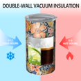 thumbnail image 2 of 20oz Coffee Tumblers Pioneer Flower Stainless Steel Vacuum Insulated Travel Tumbler Coffee Cups Mug with Lid and Straw with Cleaning Brush for Cold & Hot Drinks, 2 of 5