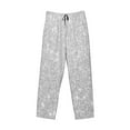 thumbnail image 4 of Disketp Silver Glitter Men'S Pajama Pants - Ultra Soft Fleece Sleep And Lounge Pants (Size: S-Xxl), 4 of 9