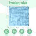 thumbnail image 2 of Pack of 12, Baby Washcloths - Soft Face Cloths for Baby, Absorbent Bath Face Towels, Baby Wipes, Burp Cloths or Face Towel, 30*30cm - Mixed color, 2 of 5