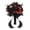 Black3, variant on Gothic Artificial Black Rose Hand Bouquet Halloween Dark Theme Party Silk Flower Holding Bouquet For Party Decor(Black2-7.09")