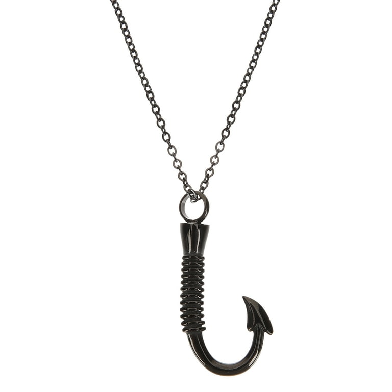 Stainless Steel Urn Necklace Fishhook Necklace Urn Cremation