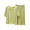 Yellow, variant on Bovxnpu Women's Pajamas Set Cotton Ruffle Short Sleeve Capris Pants 2 Piece Pajamas Sleepwear