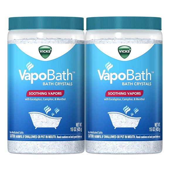 Vicks Sal de Baño 425 g, 2 unidades (Producto Antiguo)