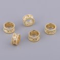 thumbnail image 3 of AMLESO 5 Pieces Vintage Golden Embossment Tube Beads For Jewelry Making Findings Crafts, 3 of 8
