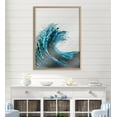 thumbnail image 5 of Kate and Laurel Blake Wave Framed Printed Acrylic Wall Art, 24x32 Natural, Coastal Theme Art for Wall, 5 of 6