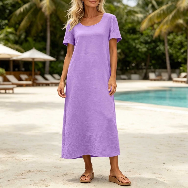 silk midi dress casual Women's Silk Midi Dresses